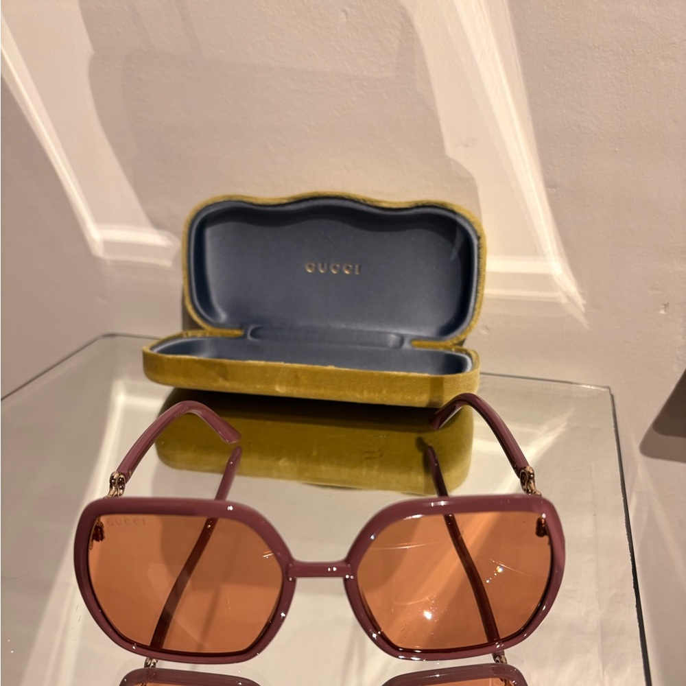 Pink Gucci sunglasses